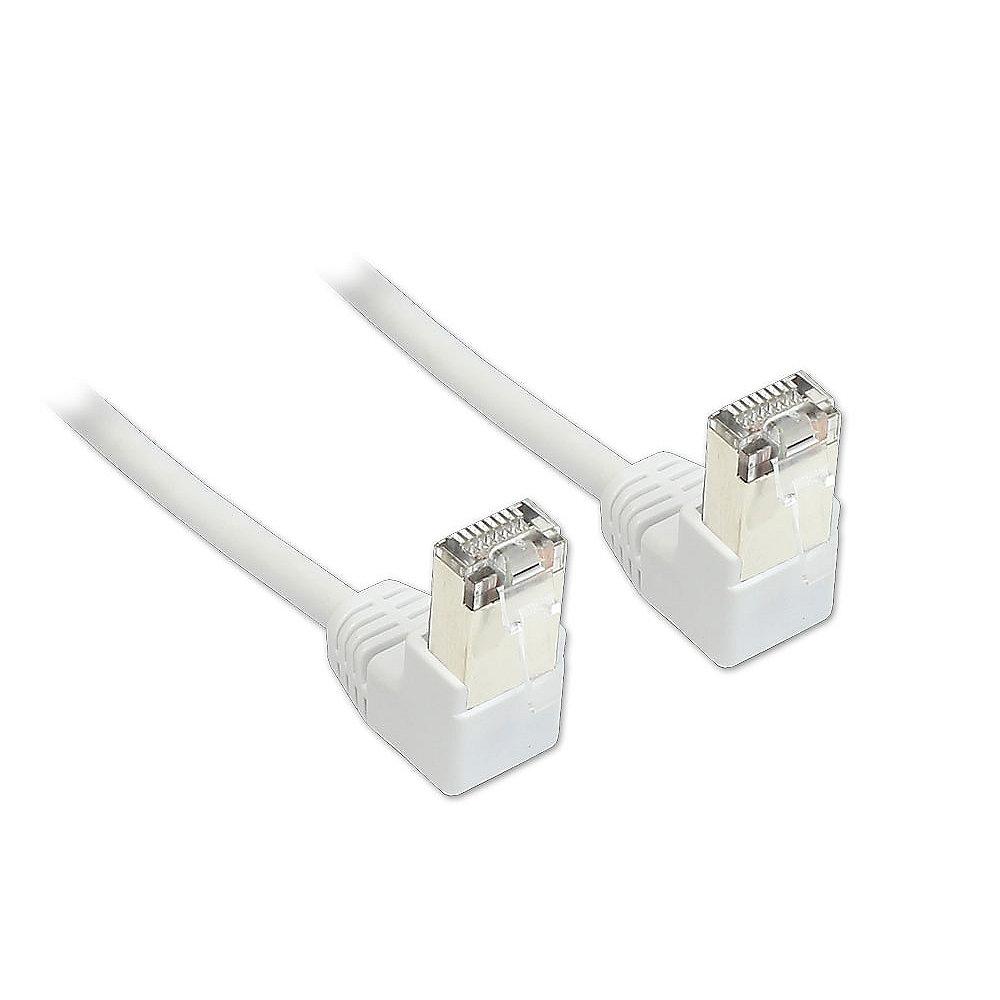 Good Connections Patchkabel Cat. 5e RJ45 2x Winkelstecker weiß 0,5m