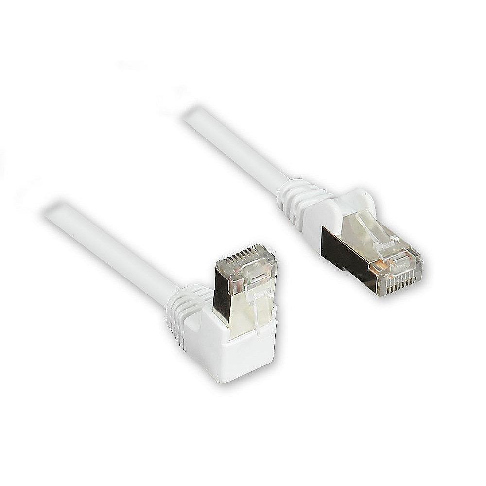 Good Connections Patchkabel Cat. 5e RJ45 Winkelstecker & 1x gerade weiß 10m