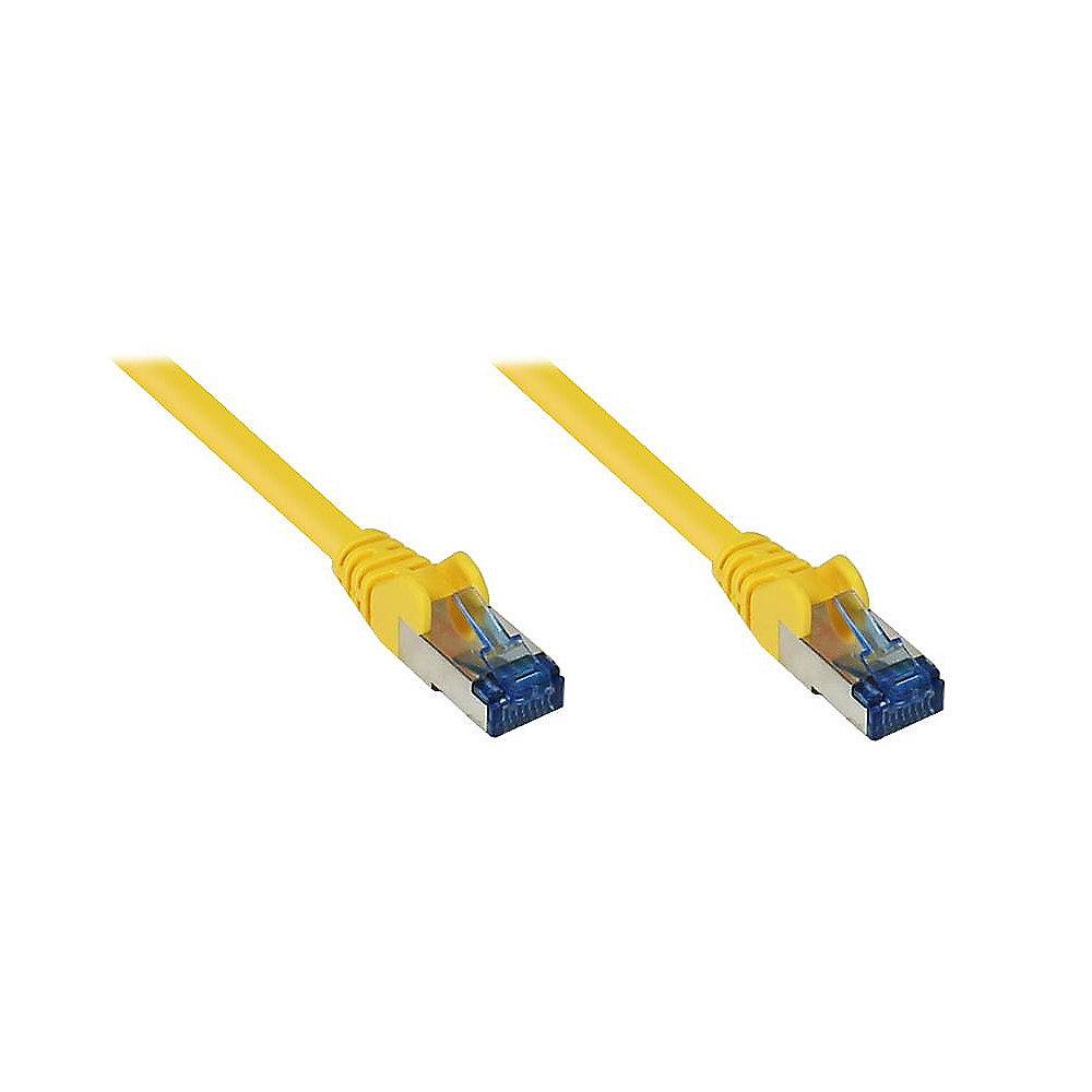 Good Connections Patchkabel Cat. 6a S/FTP, PiMF halogenfrei 500MHz gelb 7,5m