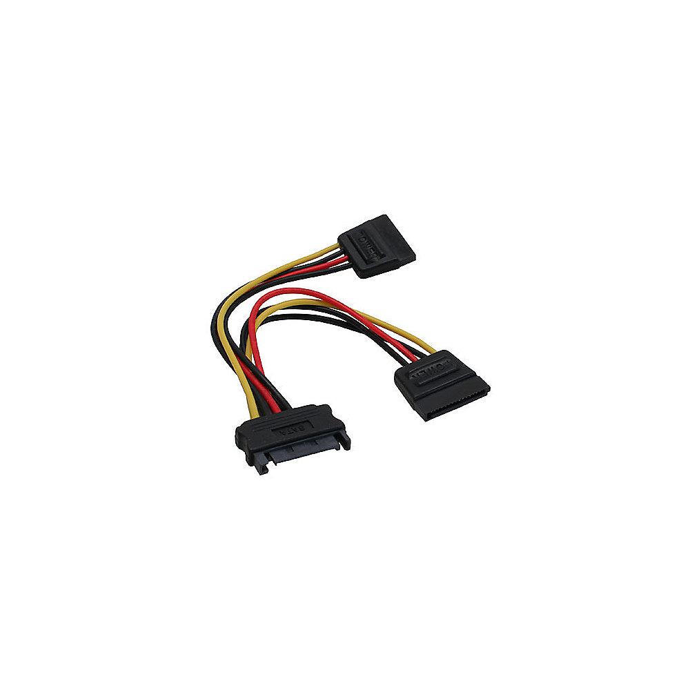 Good Connections SATA Strom-Y-Kabel 0,15m SATA Bu an 2x SATA St