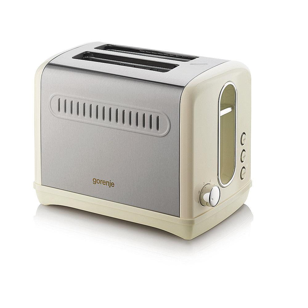 Gorenje T 1100 CLI Classico Toaster Creme/Edelstahl, Gorenje, T, 1100, CLI, Classico, Toaster, Creme/Edelstahl