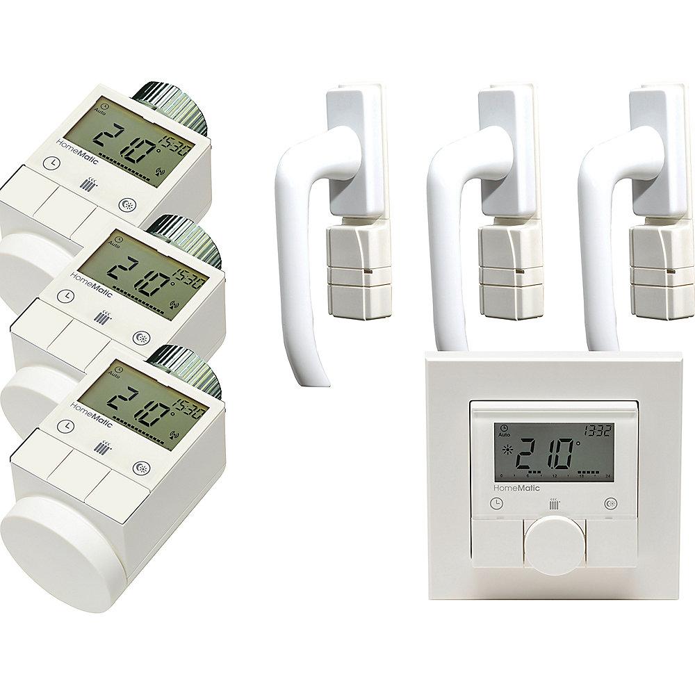 HomeMatic 1x Wandthermostat   3x Heizkörperthermostat   3x Drehgriffkontakt