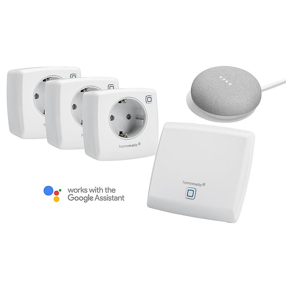 Homematic IP Energiespar-Starterset inkl. Google Home Mini Kreide