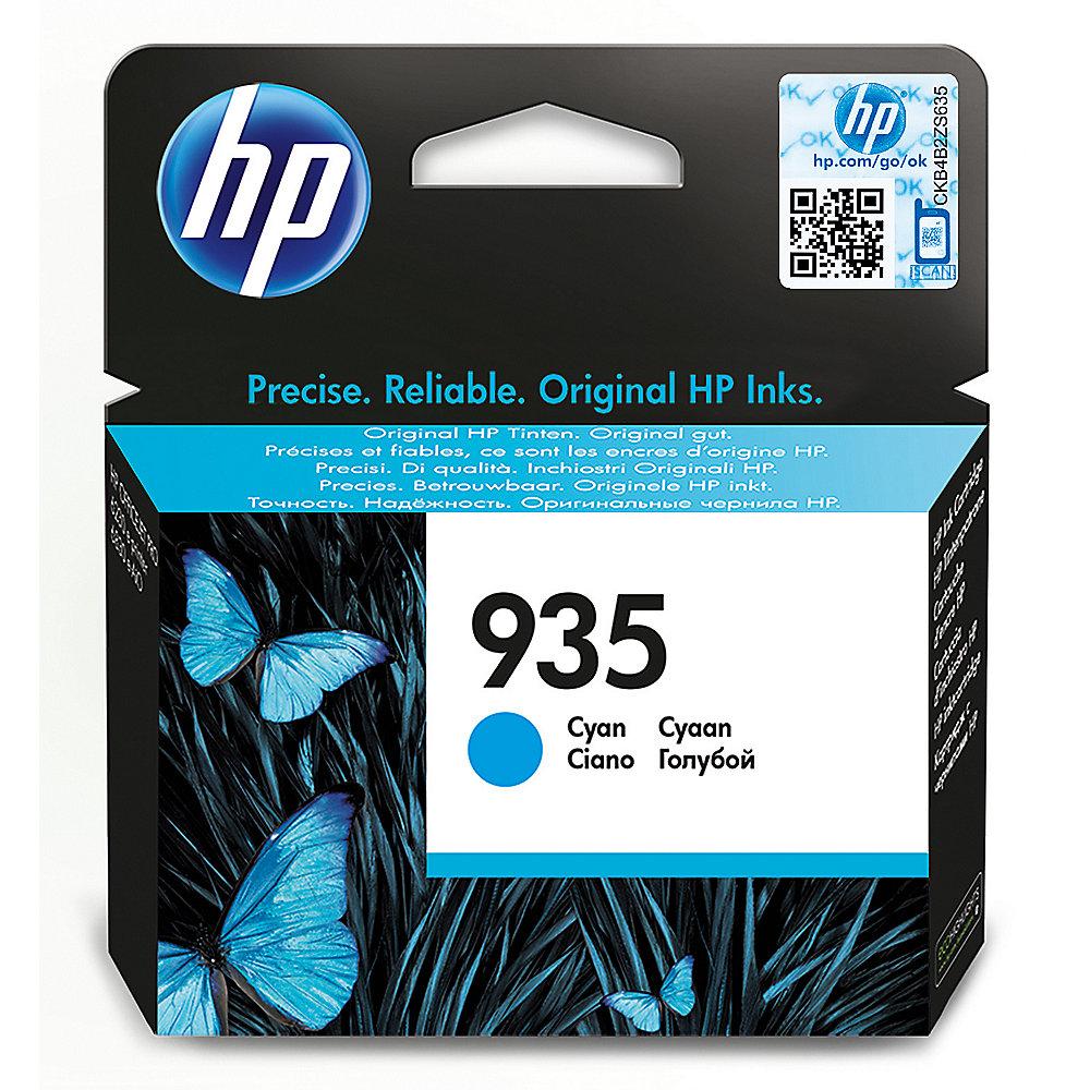 HP 935 Original Druckerpatrone Cyan C2P20AE für ca. 400 Seiten