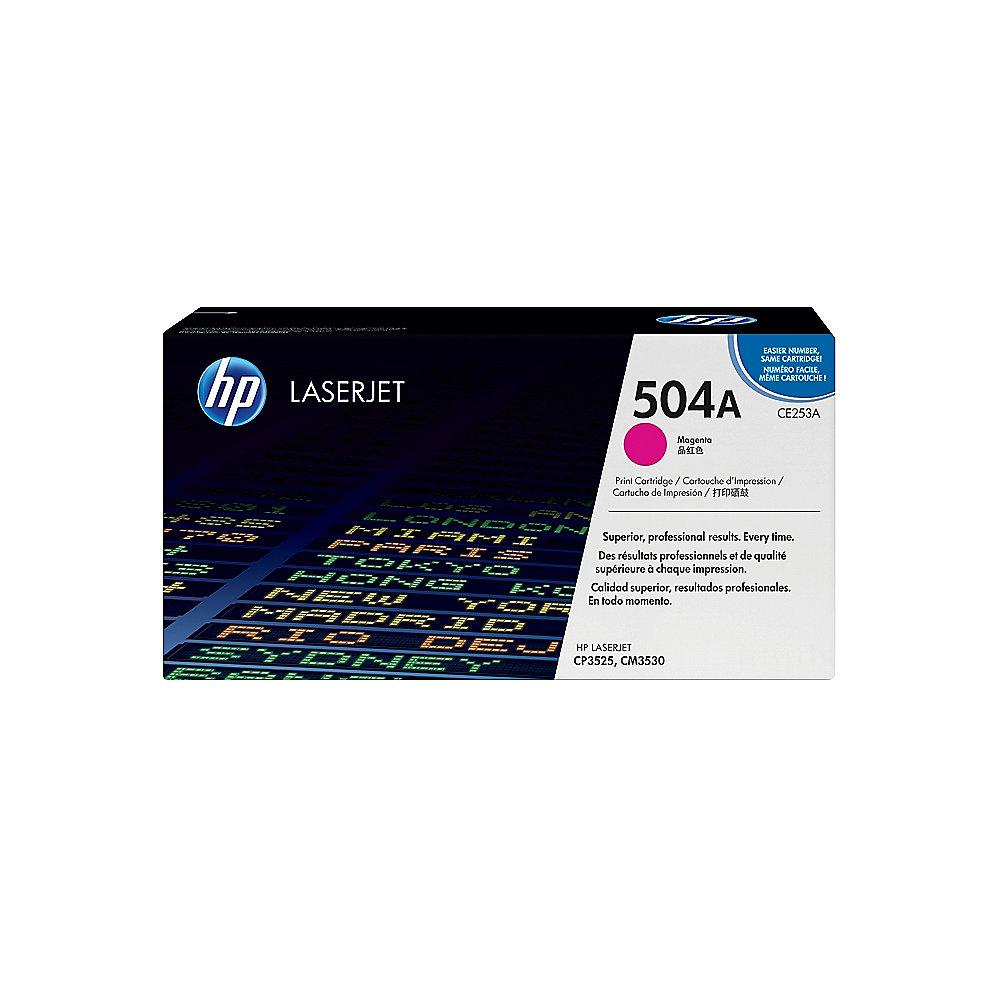 HP CE253A Original Tonerkassette 504A magenta