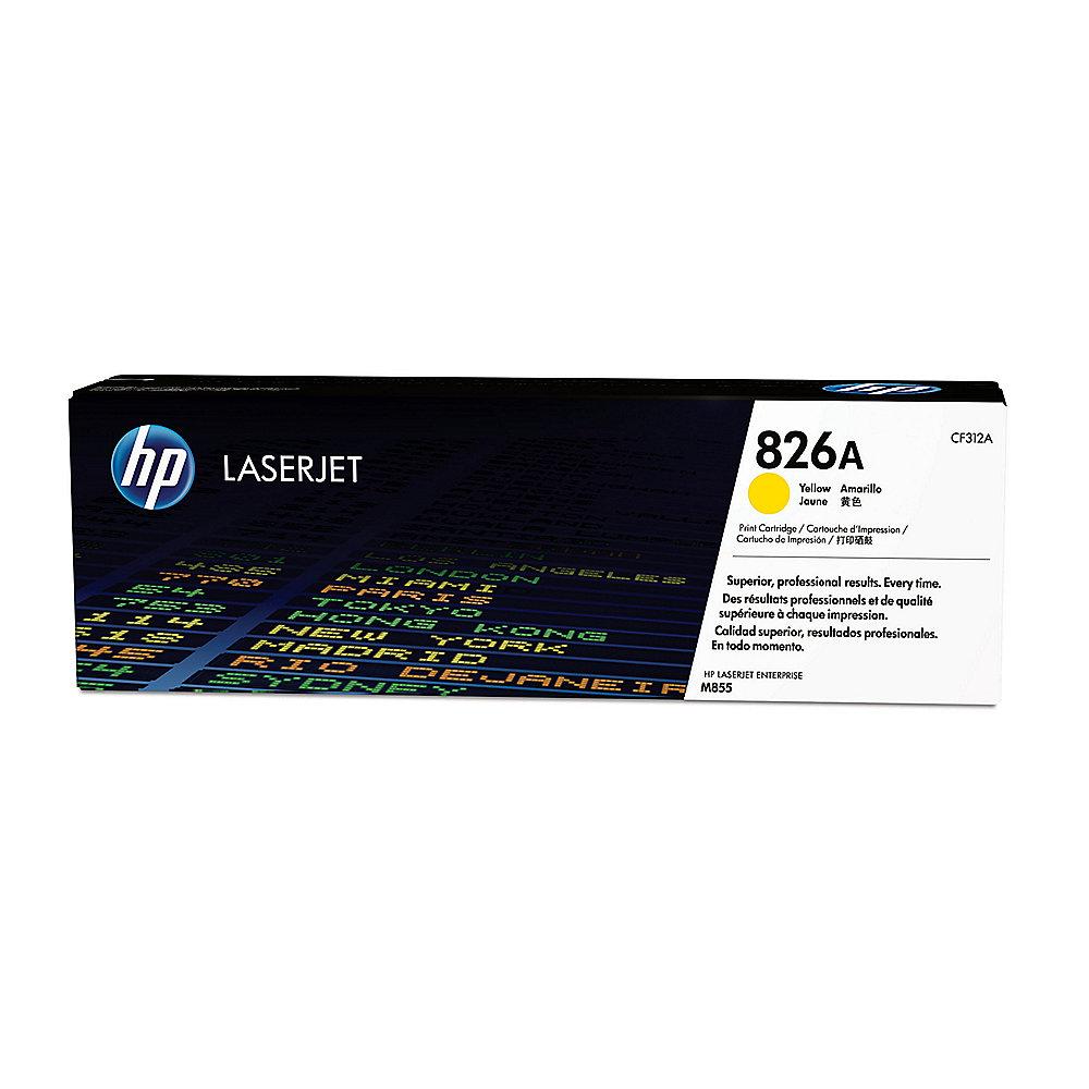 HP CF312A Original Tonerkassette 826A gelb