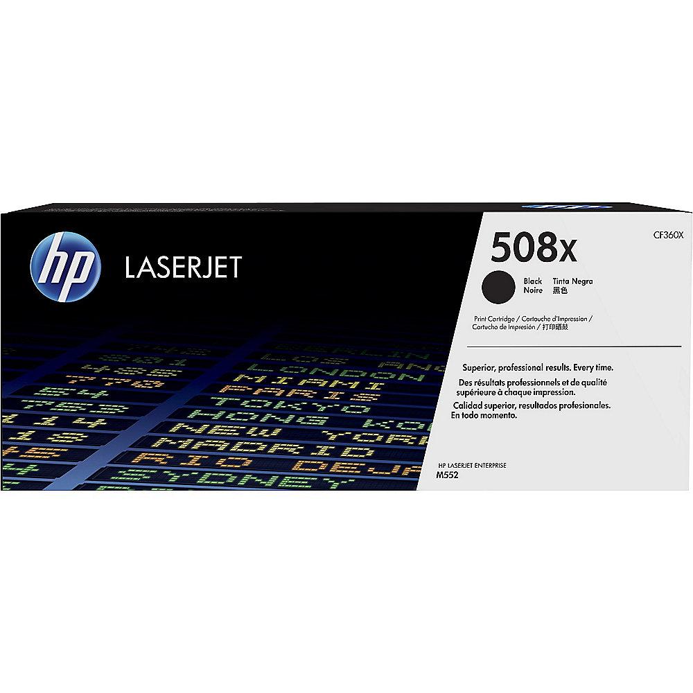 HP CF360X Original Toner Schwarz 508X für ca. 12.000 Seiten