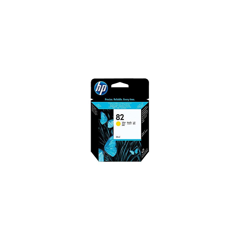 HP CH568A Original Druckerpatrone 82 gelb