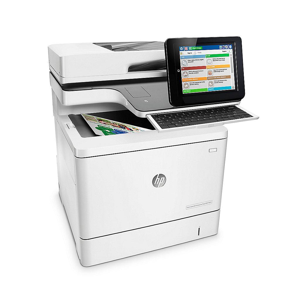 HP Color LaserJet EntFlow MFP M577c Farblaserdrucker Scanner Kopierer Fax LAN