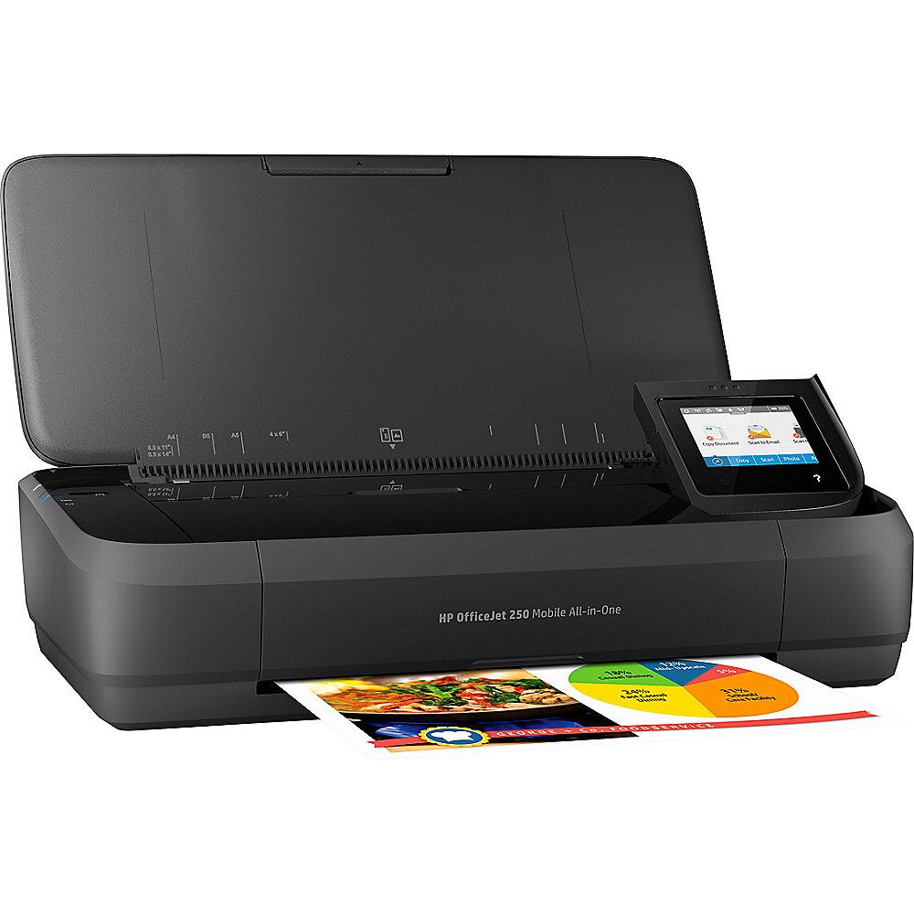 HP OfficeJet 250 Mobiler Drucker Scanner Kopierer WLAN