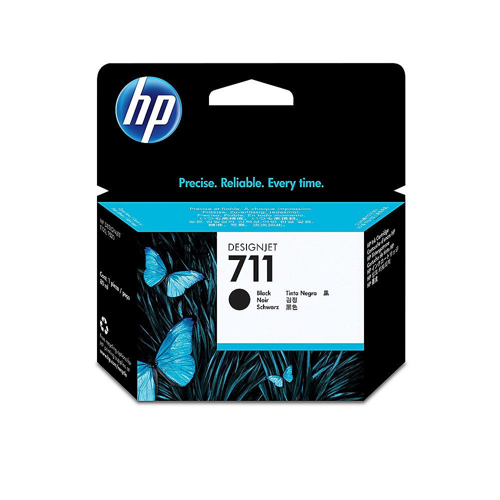HP P2V31A original Druckerpatrone 711 schwarz Doppelpack 2x 80ml
