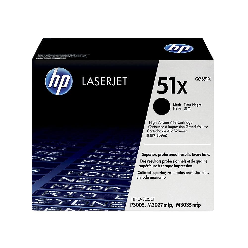 HP Q7551X Original Tonerkassette 51X schwarz mit hoher Kapazität