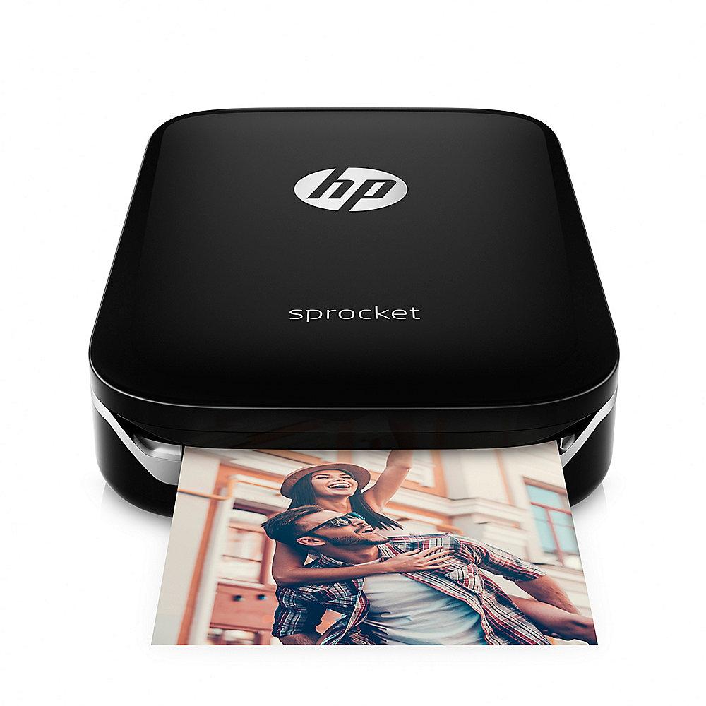 HP Sprocket mobiler Fotodrucker schwarz