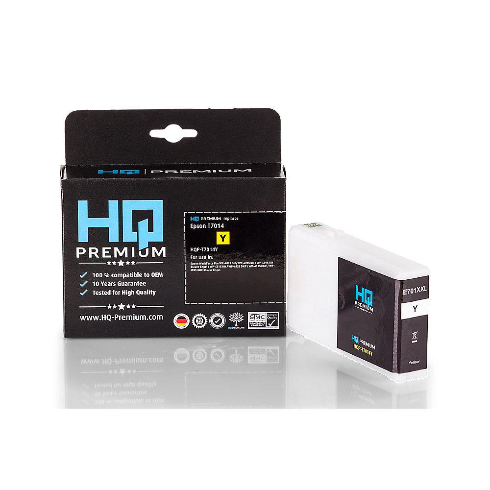HQ-Premium Tintenpatrone ersetzt Epson T7014 Gelb
