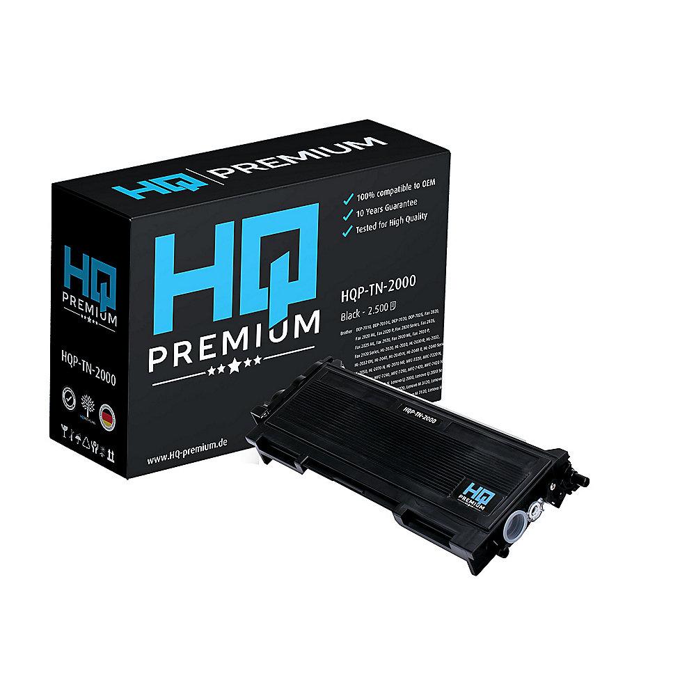 HQ-Premium Toner ersetzt Brother TN-2000 Schwarz für ca. 2.500 Seiten