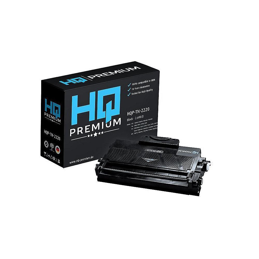 HQ-Premium Toner ersetzt Brother TN-2220 Schwarz für ca. 2.600 Seiten