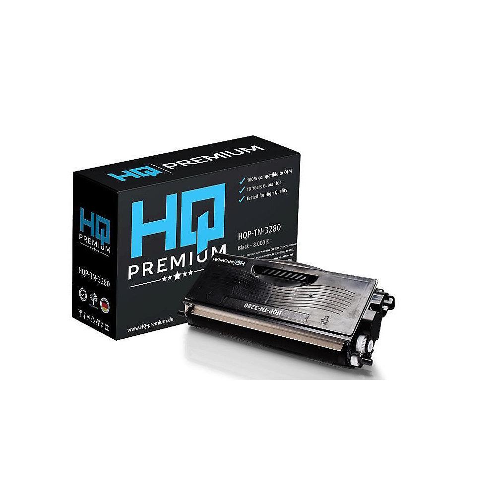 HQ-Premium Toner ersetzt Brother TN-3280 Schwarz für ca. 8.000 Seiten