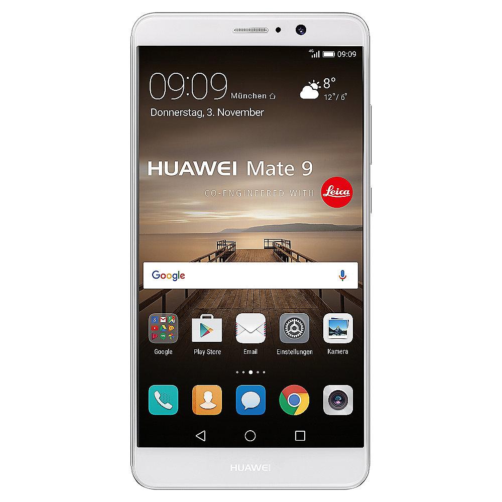 HUAWEI Mate 9 Dual-SIM silver Android 7.0 Smartphone mit Leica Dual-Kamera