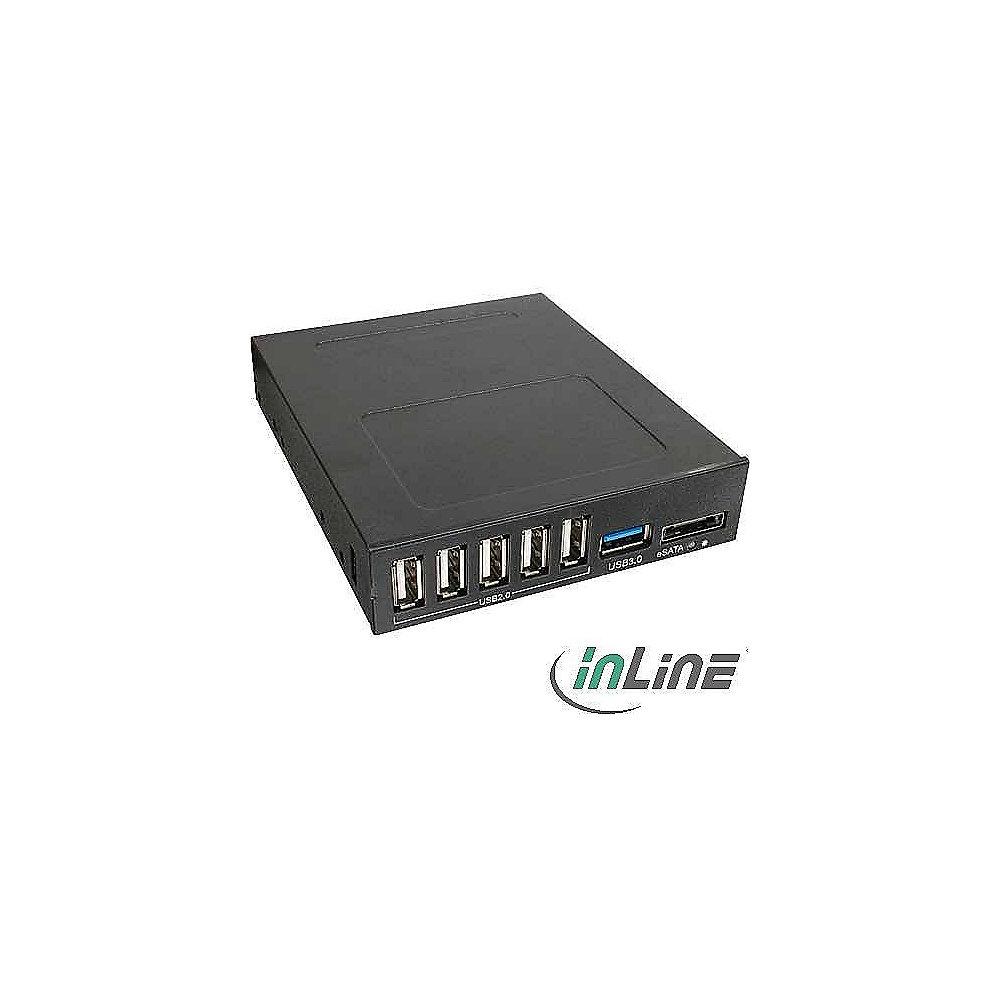 InLine Frontpanel für Floppyschacht 3,5 Zoll - USB3.0/2.0/eSATA