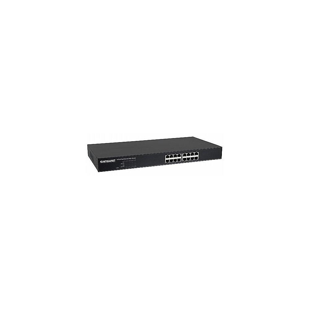 Intellinet 16-Port PoE  Rackmount Switch davon 16x PoE  max. 123W