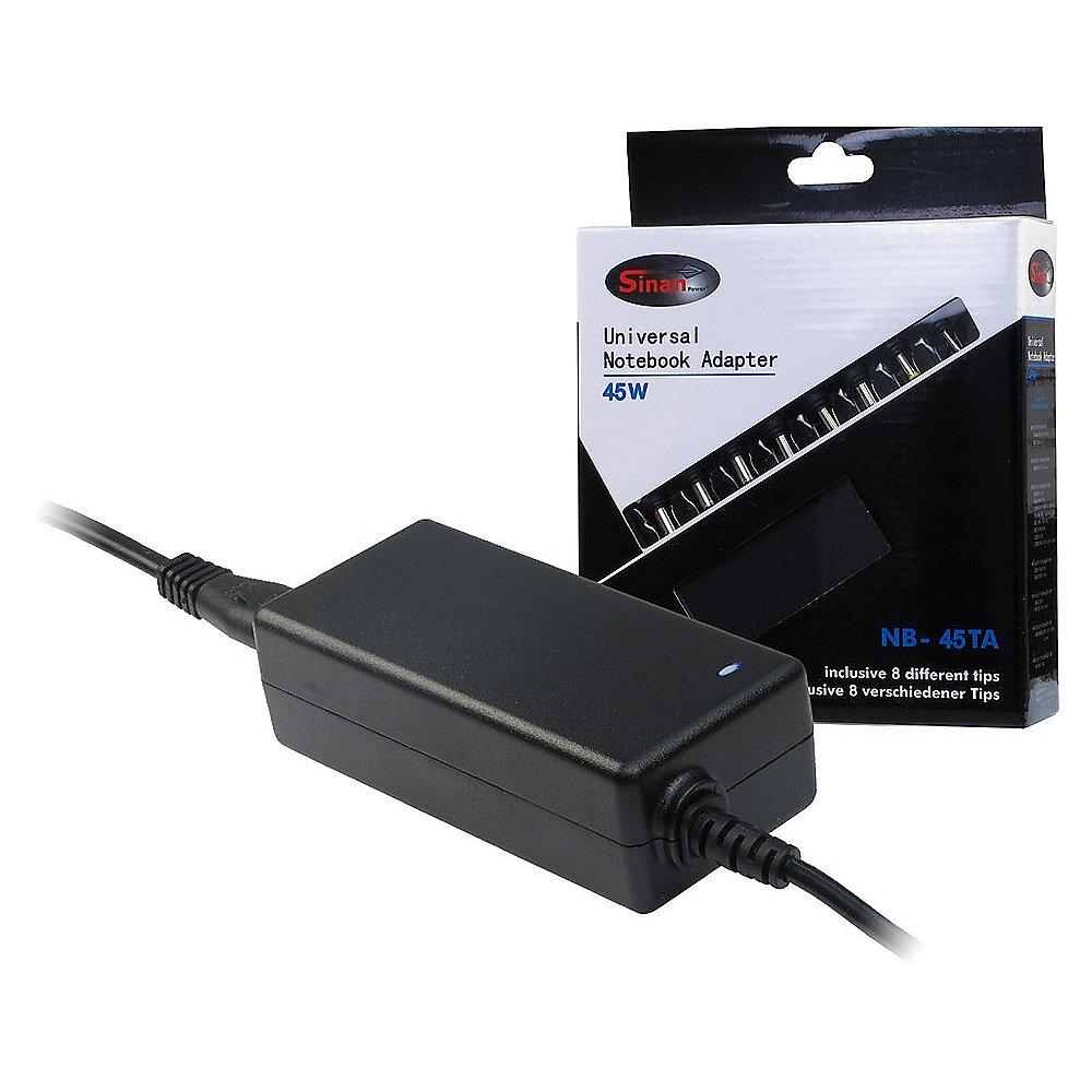 Intertech SinanPower NB-45TA 45 Watt Universal Notebook-Adapter