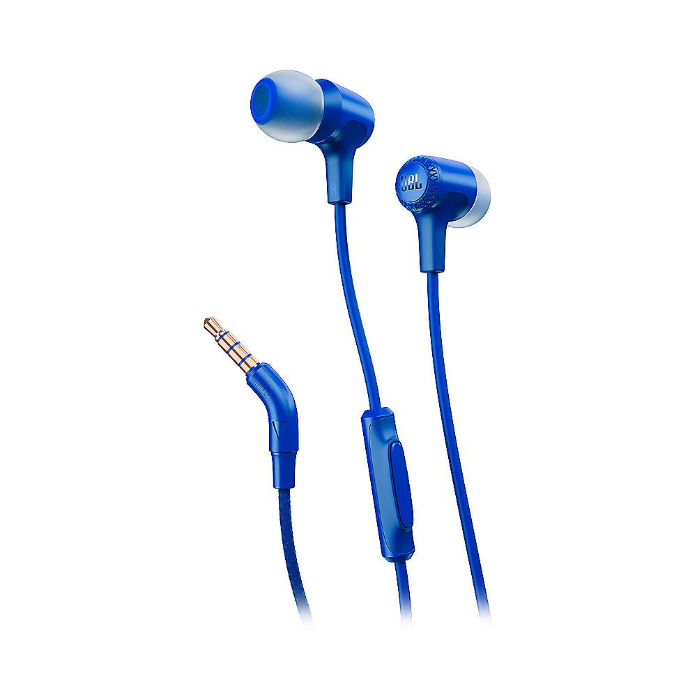 JBL E15 Blau - In Ear- Kopfhörer mit Mikrofon Kabelfernbedienung