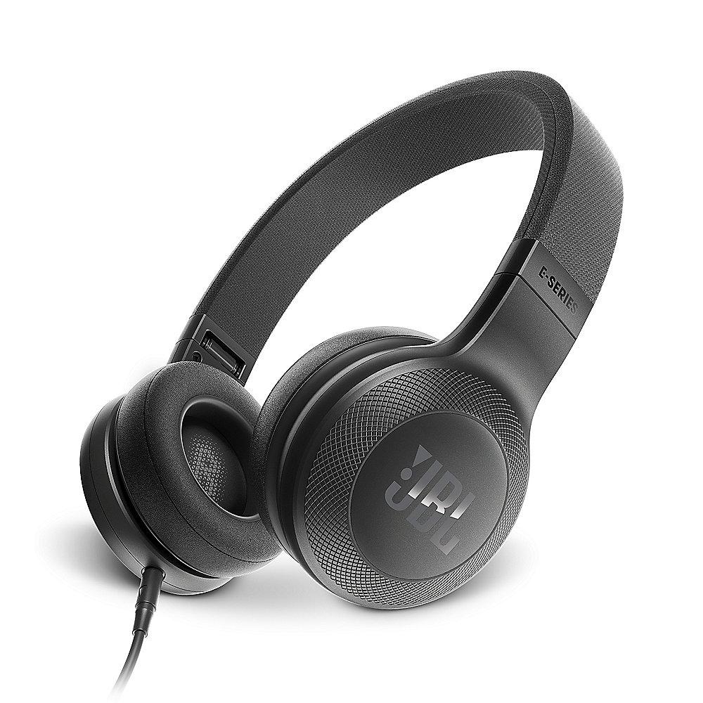 JBL E35 Schwarz- On Ear- Kopfhörer mit Mikrofon Kabelfernbedienung