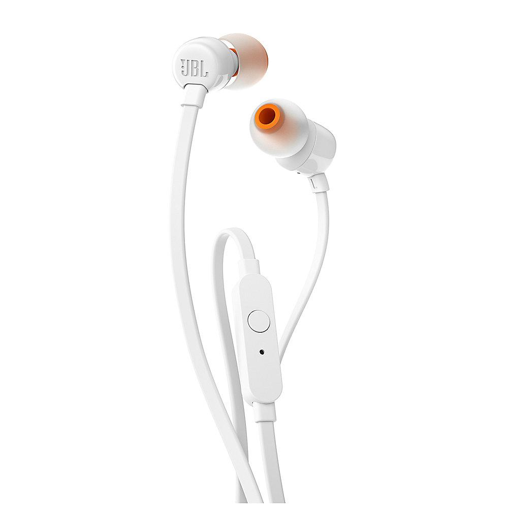 JBL T110 Weiß - In Ear-Kopfhörer mit Mikrofon