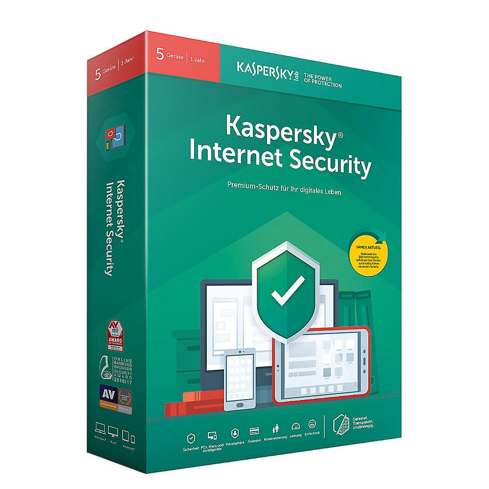 Kaspersky Internet Security 5Geräte 1Jahr Minibox