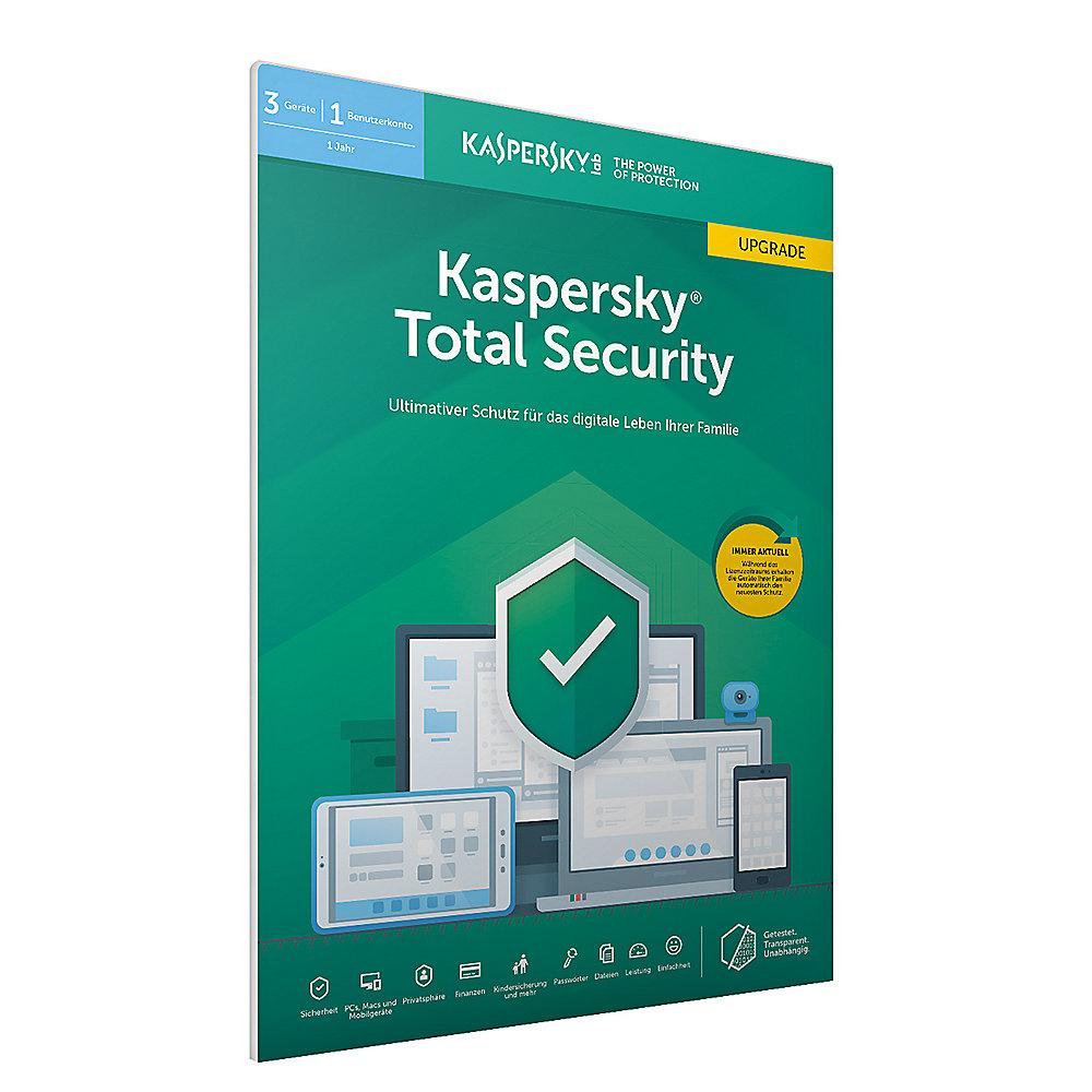 Kaspersky Total Security Upgrade 3Geräte 1Jahr FFP / Produkt Key