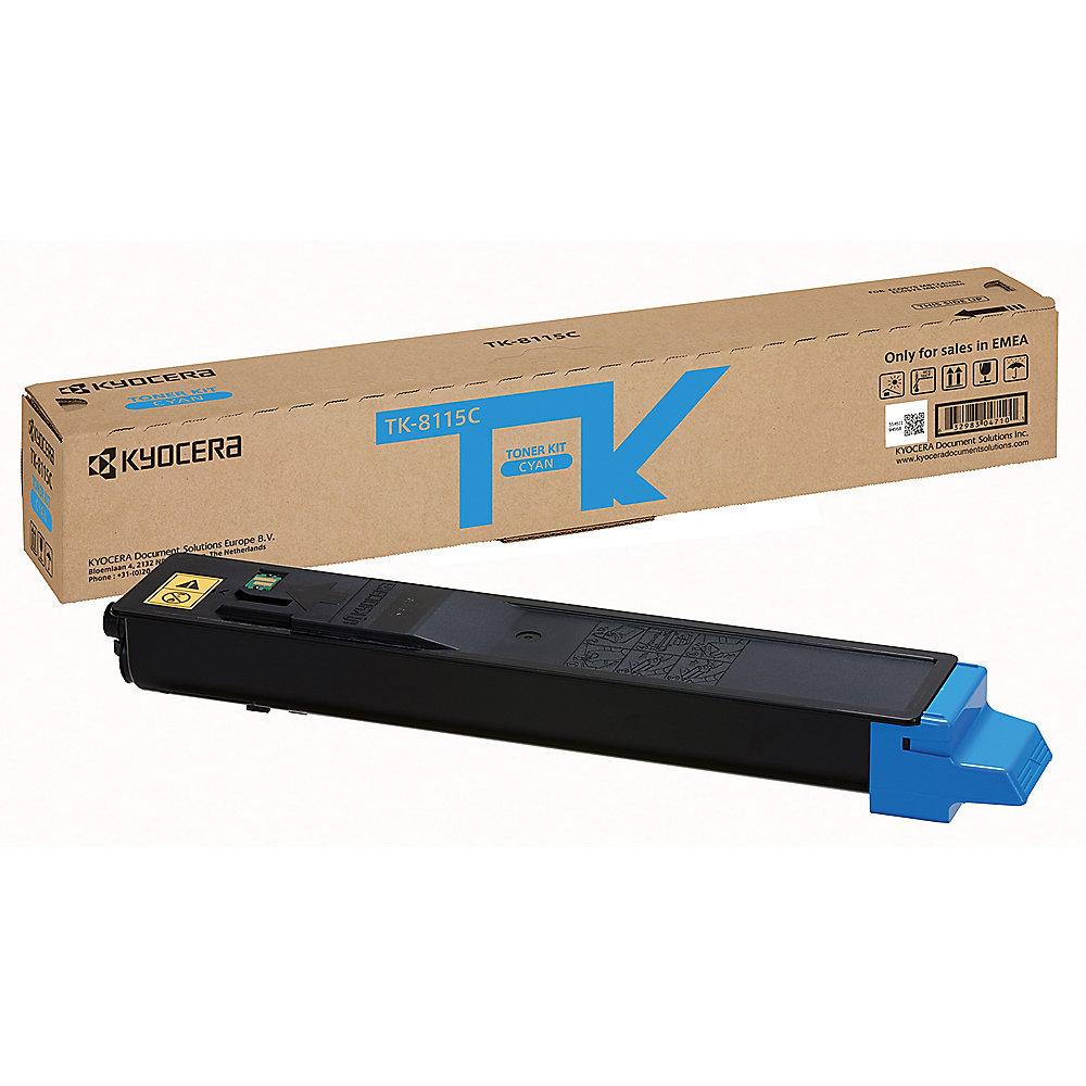 Kyocera TK-8115C / 1T02P3CNL0 Toner Cyan für ca. 6.000 Seiten, Kyocera, TK-8115C, /, 1T02P3CNL0, Toner, Cyan, ca., 6.000, Seiten