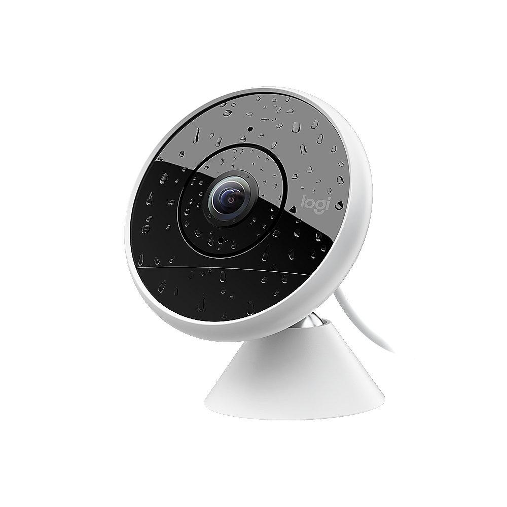Logi Circle 2 kabelgebundene Sicherheitskamera für zu Hause