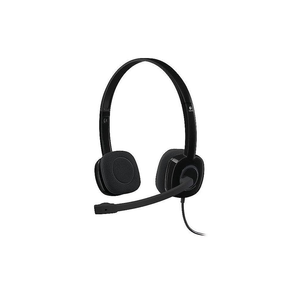 Logitech H151 Kabelgebundenes Beidseitiges Headset Stereo 3,5mm 981-000589