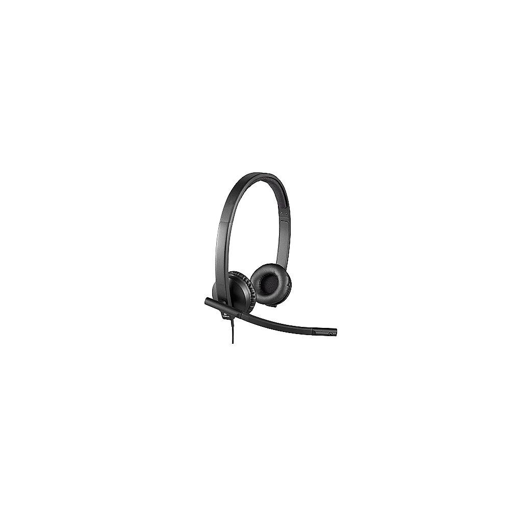 Logitech H570e Kabelgebundenes Beidseitiges Headset Stereo 981-000575