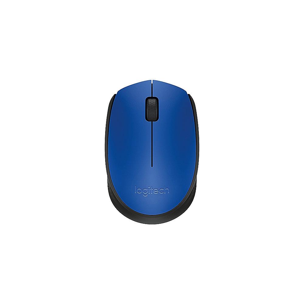 Logitech M171 Kabellose Mobile Maus Blau 910-004640