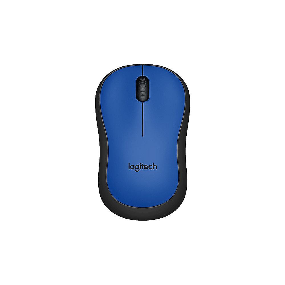 Logitech M220 Silent Geräuschlose Kabellose Maus Blau 910-004879