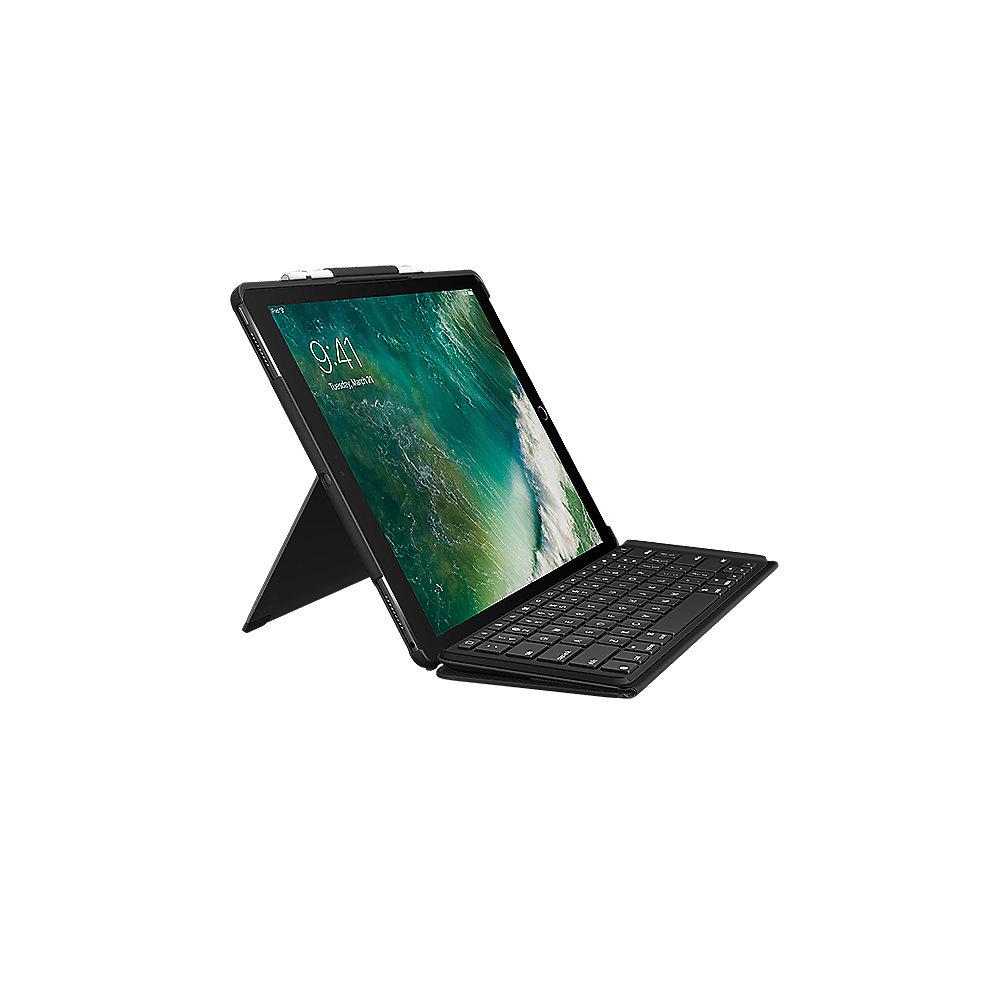 Logitech Slim Combo Hülle und Tastatur für iPad Pro 12,9 2017 schwarz 920-008434