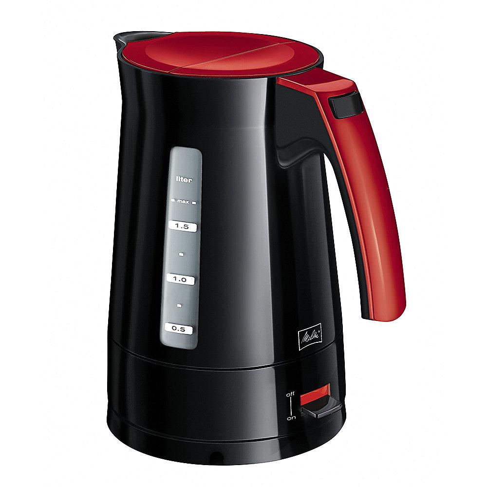 Melitta Enjoy Aqua 100301 Wasserkocher schwarz/rot 1,7 Liter, Melitta, Enjoy, Aqua, 100301, Wasserkocher, schwarz/rot, 1,7, Liter