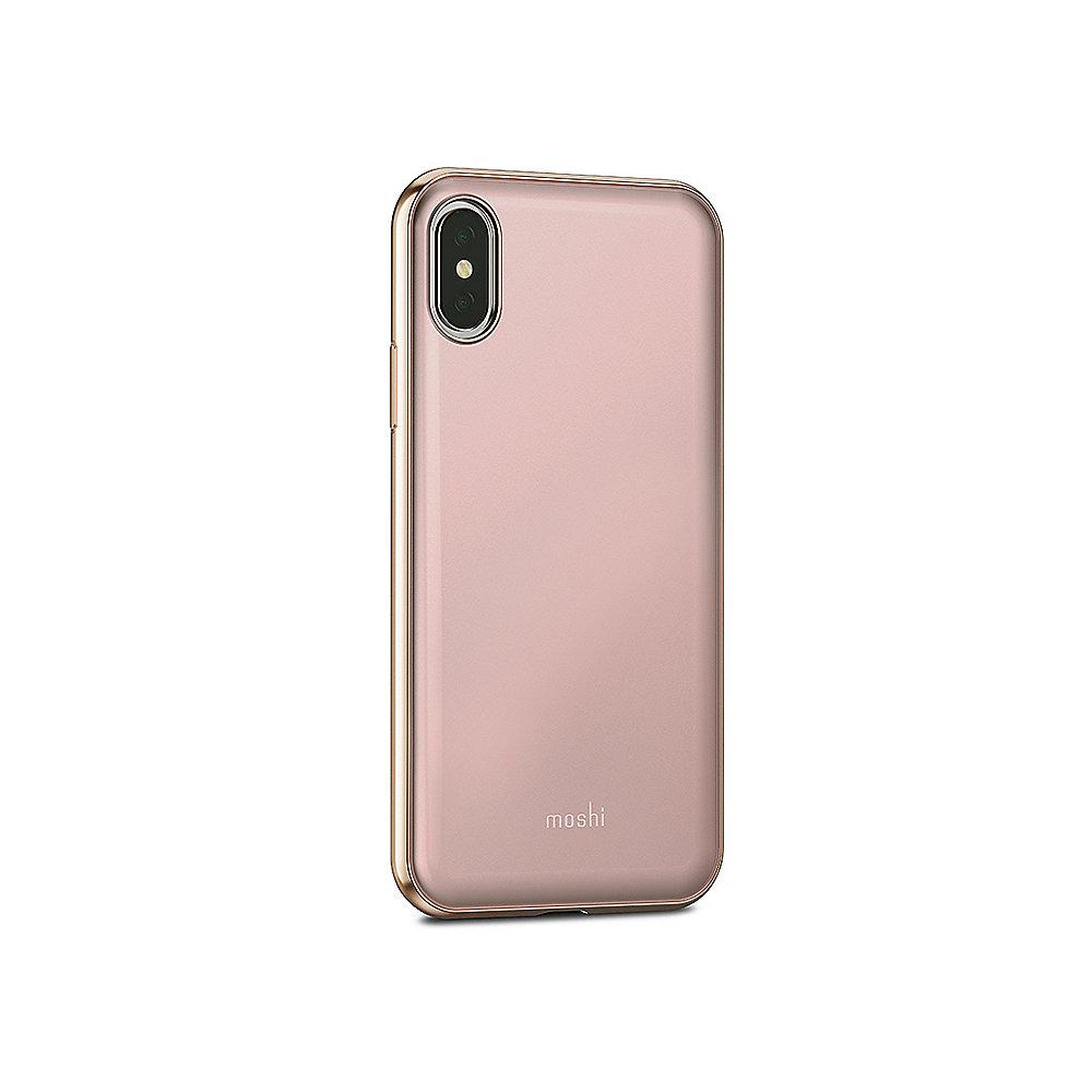 Moshi iGlaze Schutzhülle für iPhone X Taupe Pink 99MO101301