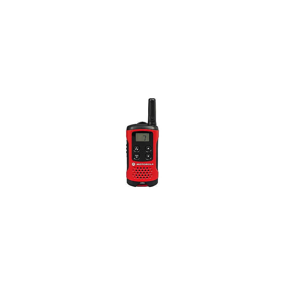 Motorola TLKR-T40 - Two-Way Radio - PMR - 8 Kanäle, Schwarz/Rot Doppelpack