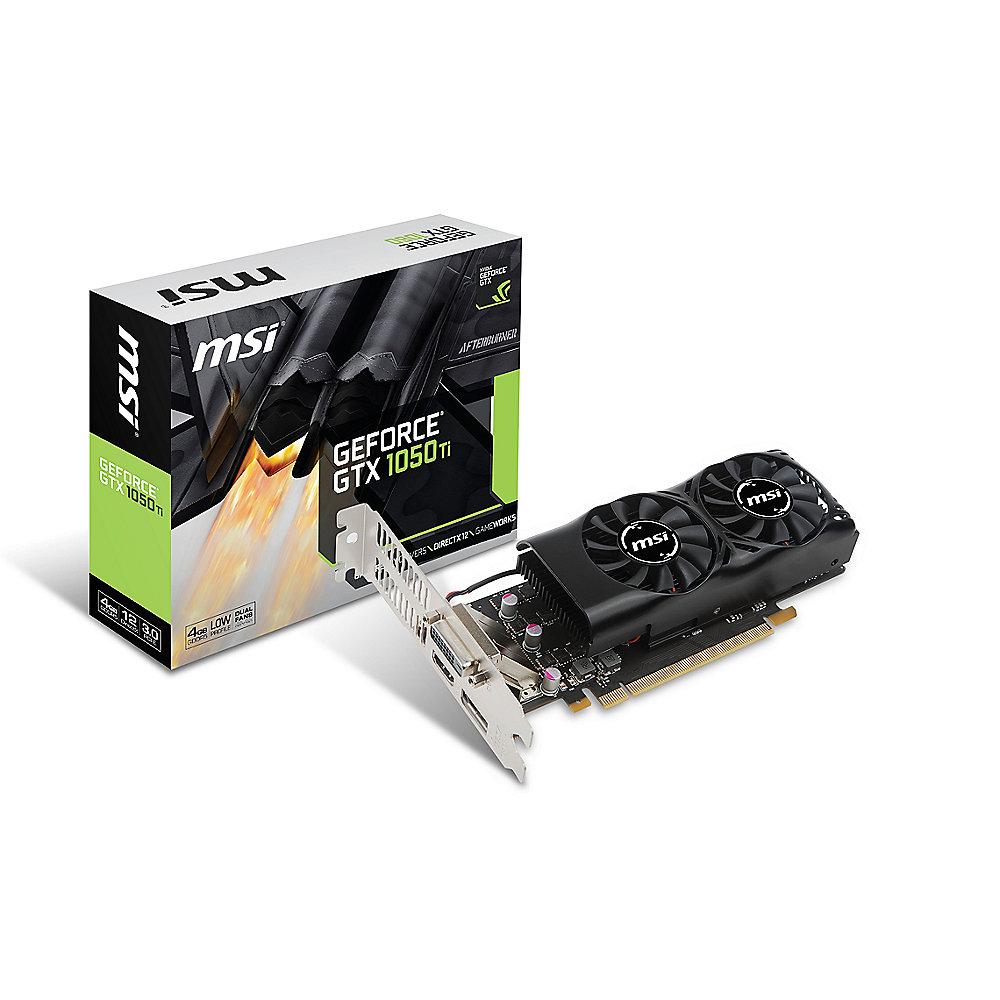 MSI GeForce GTX 1050Ti 4GT LP 4GB GDDR5 DVI/HDMI/DP Low Profile Grafikkarte