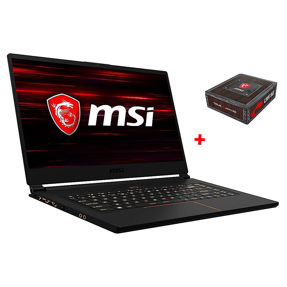 MSI GS65 8RF-408 15,6"FHD i7-8750H 16GB/512GB SSD GTX1070 Max-Q Win10 Pro Bundle