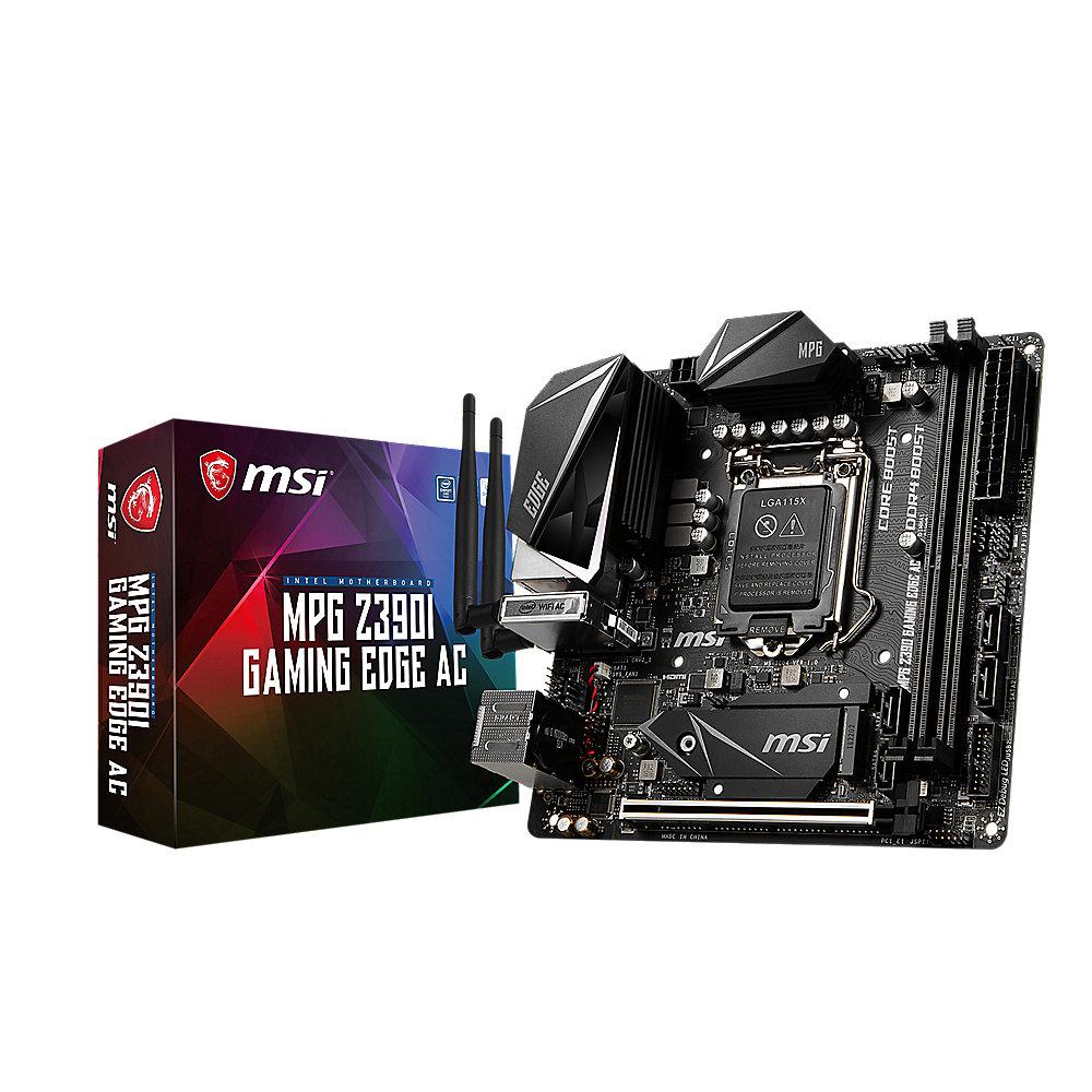 MSI MPG Z390I Gaming Edge AC ITX Mainboard Sockel 1151