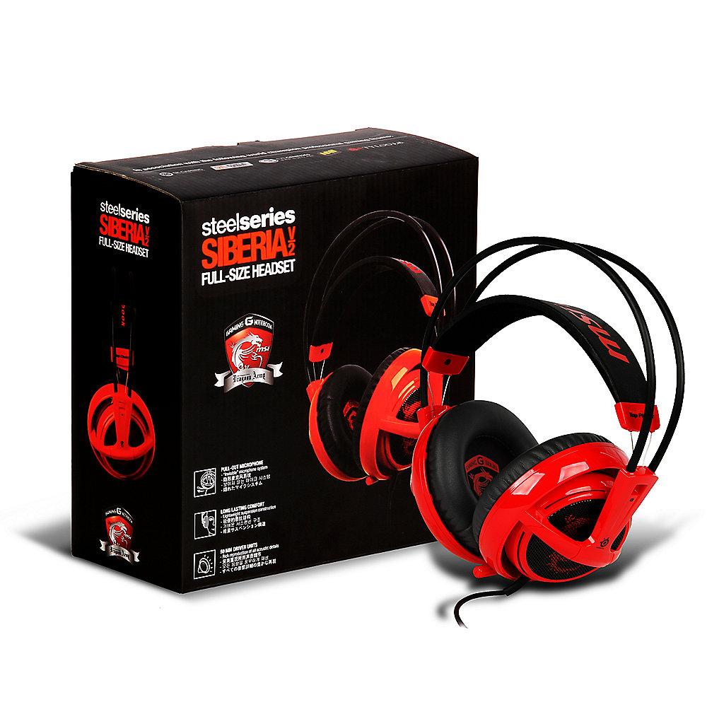 MSI Steelseries Siberia V2 Headset-MSI Gaming Edition, MSI, Steelseries, Siberia, V2, Headset-MSI, Gaming, Edition