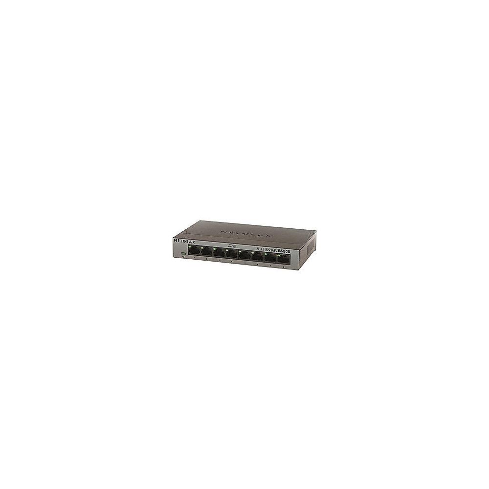 Netgear GS308 8x Gigabit Switch 10/100/1000MBit Metallgehäuse