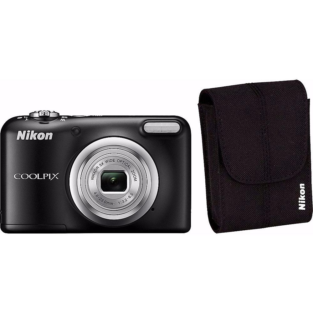 Nikon COOLPIX A10 Digitalkamera Kit schwarz   Tasche