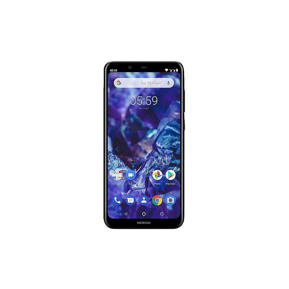 Nokia 5.1 Plus (2018) 32 GB Dual-SIM schwarz mit Android One, Nokia, 5.1, Plus, 2018, 32, GB, Dual-SIM, schwarz, Android, One