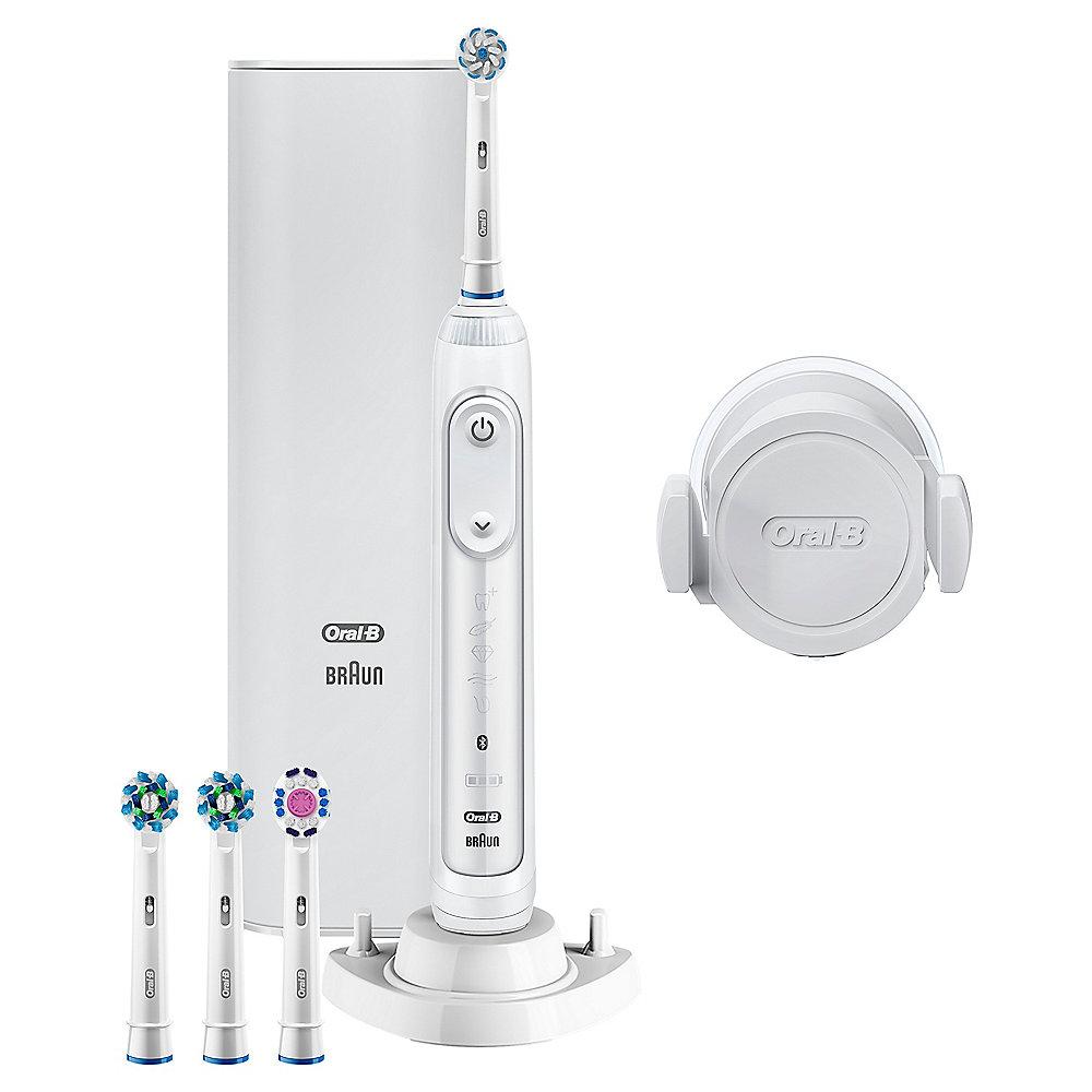 Oral-B Genius 10100S White Elektrische Zahnbürste mit Bluetooth