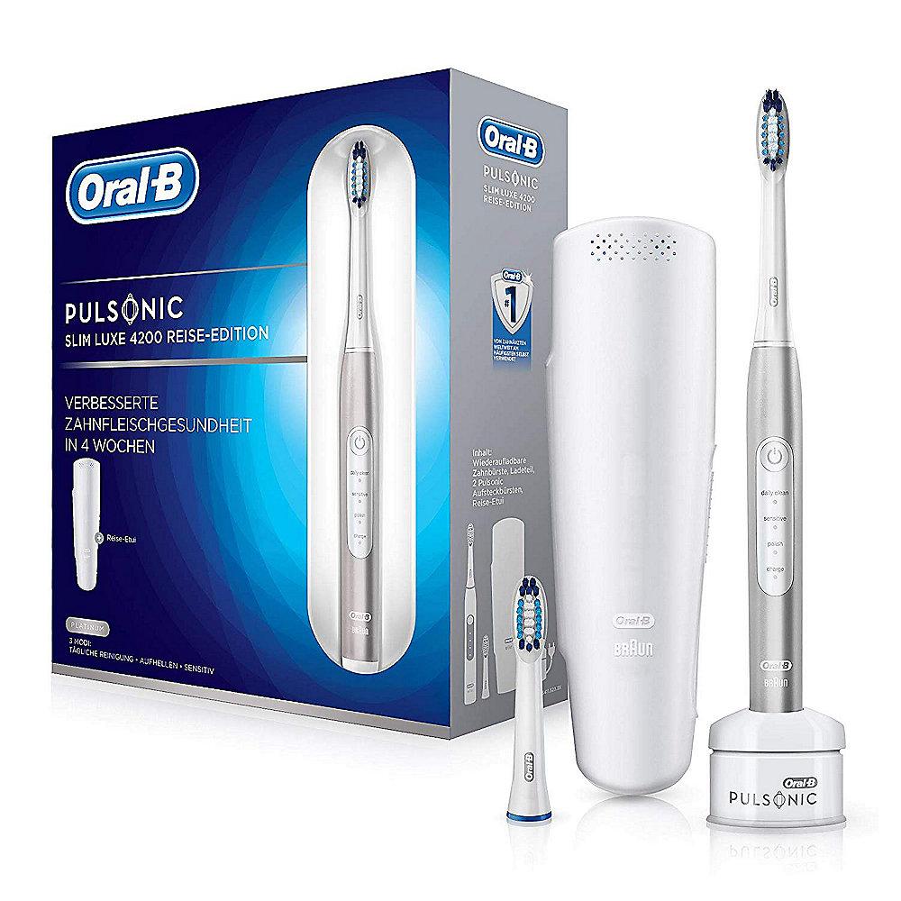 Oral-B Pulsonic Slim Luxe 4200 Schallzahnbürste platinum