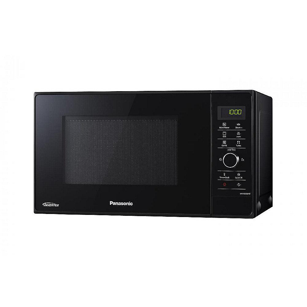 Panasonic NN-GD35HBGTG Mikrowelle mit Quarzgrill und Dampfgarer schwarz